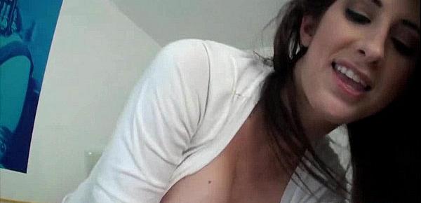  Super hot brunette teens first anal fuck Karina White 3